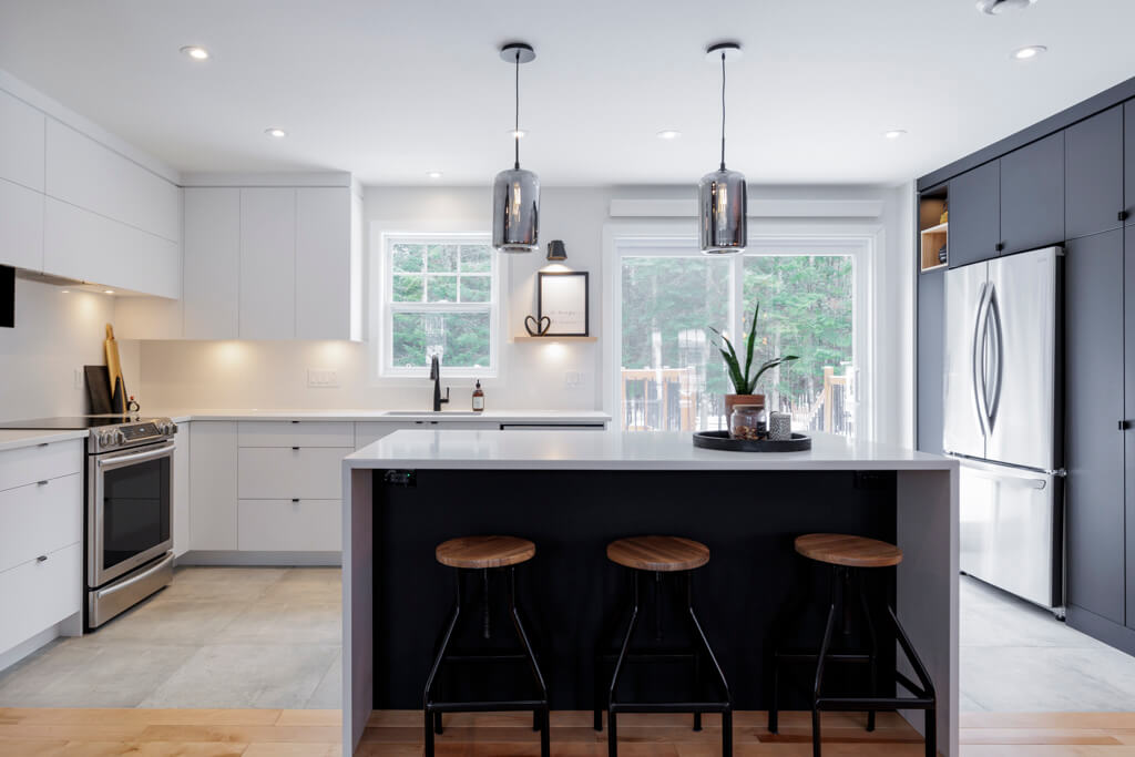 A minimalist kitchen.