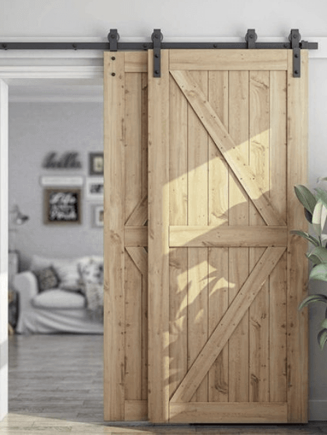 porte coulissante un peu rustique